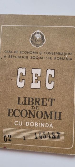 Obiecte de colecție brevet carnete CEC