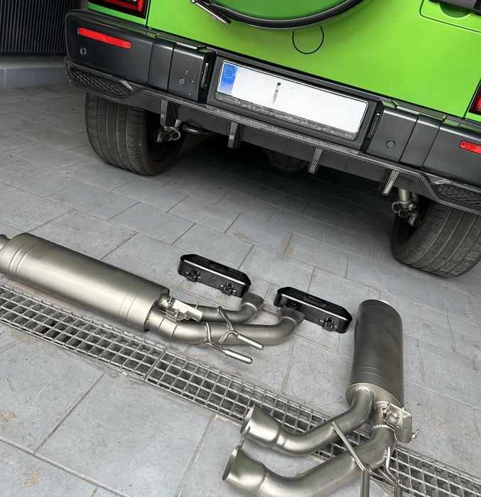 W463 W464 W465 W463A гърнета Akrapovic Titanium