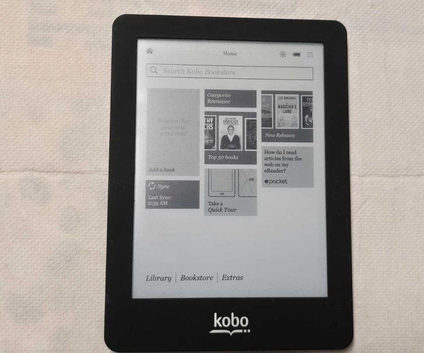 eBook Reader Kobo Glo (N613) - Ecran 6" Iluminat, 1024x758, MicroSD