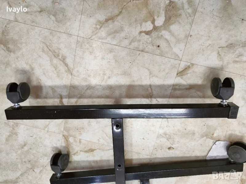 Щендер за дрехи - регулируем метален с колелца 210 х 130 см