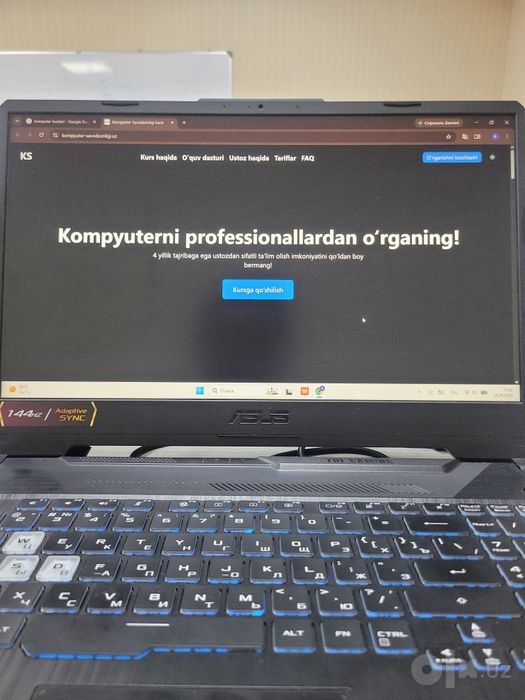 1 Oylik Komputer kursi