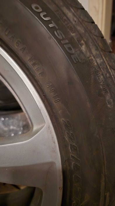 Алуминиеви джанти Ауди A4 A6 Audi 5 112 16 летни гуми Нексен 225 55 16