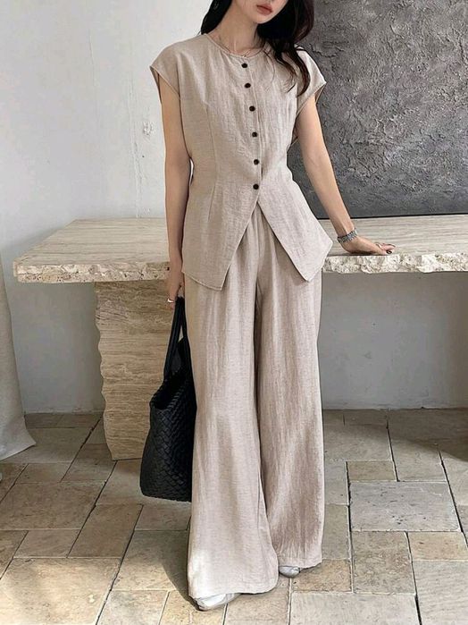 костюм из льна новый