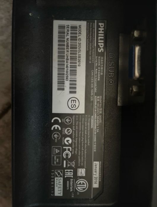 Monitor Philips 60hz