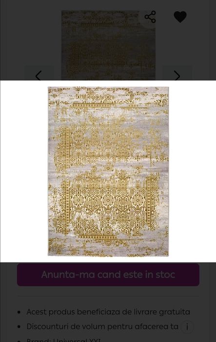 Covor cu aspect vintage 160x230