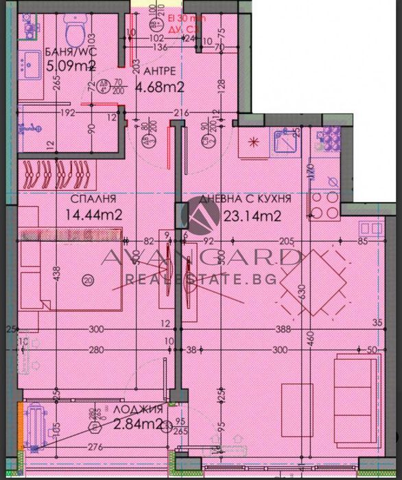 Продава се Двустаен апартамент в Пловдив, Тракия - 72 кв.м за 1289 €/кв.м - Снимка #6