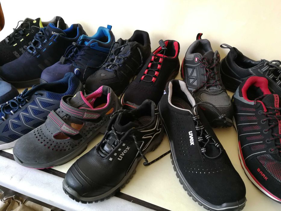 Bocanci PIELE 47 48 UVEX Ghete Protectie bombeu metalic munca Ca NOI