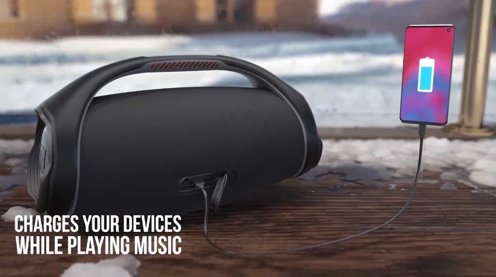 ***ПРОМОЦИЯ*** Kолона BOOMBOX 2x30W 6000mah батерия колонка usb sd