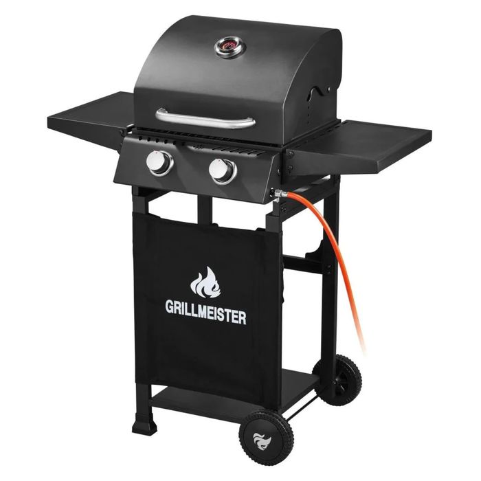 Gratar pe Gaz Grillmeister Memphis cu 2 arzatoare din otel inoxidabil