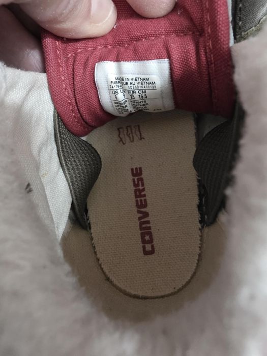 Teniși Converse mărime 25 impecabili culoare kaki