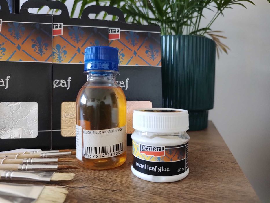 Kit foite metalice - argintiu, auriu, cupru