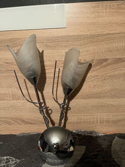 Аплик за стена сребрист