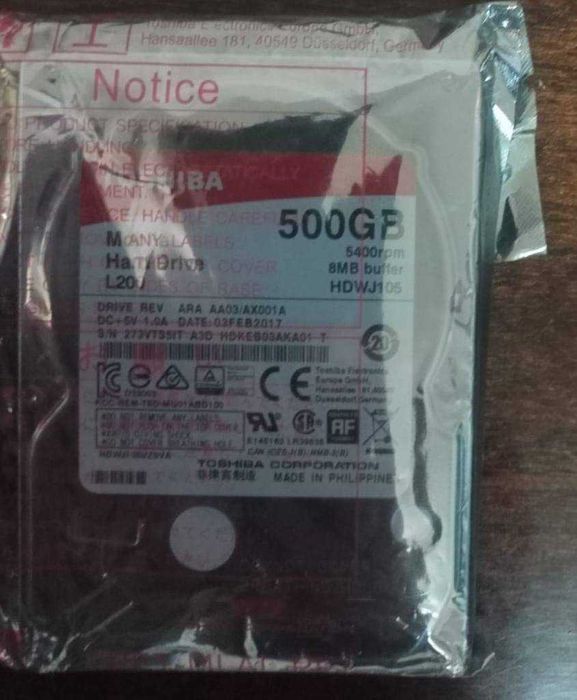 HDD жесткие диски 5ООGb