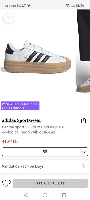 Pantofi sport Adidas mărime 37