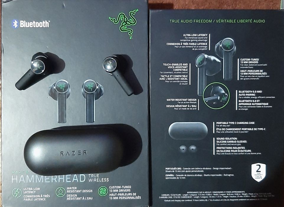 Vând căști Razer Hammerhead True Wireless defecte în stare buna