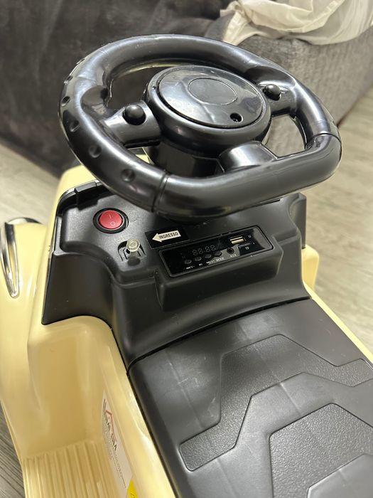 Електрическа детска кола, детска количка за бутане, ретро кола