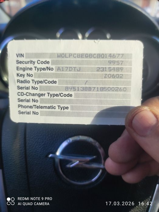 Vând Opel astra J 1.7 cdti 2011 euro 5.Navigatie ,clima, comenzi volan