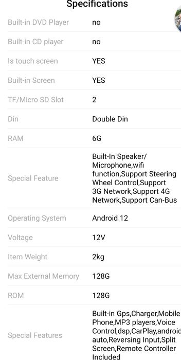 Tableta android 2din -2gb ram/32gb rom (pentru Toyota Yaris plug&play)