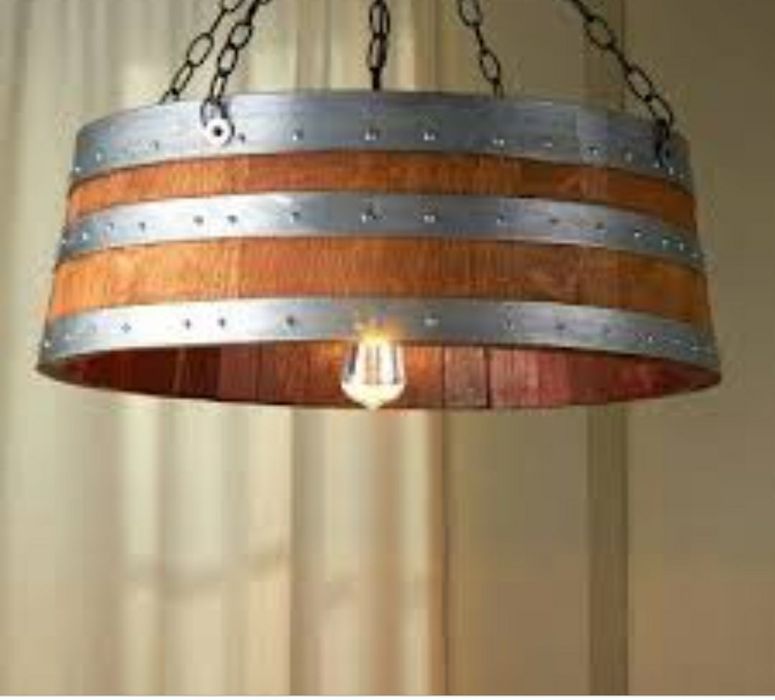 lustra rustica butoi rotunda