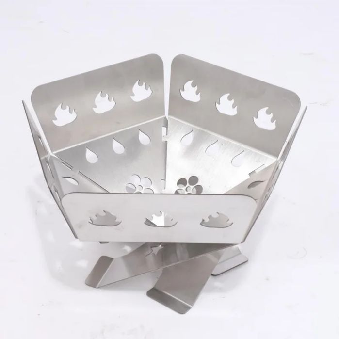 Складной походный мангал-очаг из нержавеющей стали