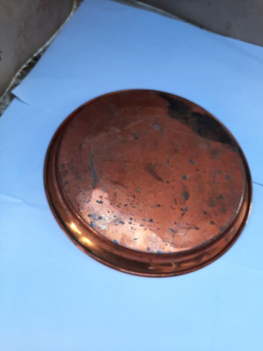 Tavă  din cupru cu dimensiuni  in poze