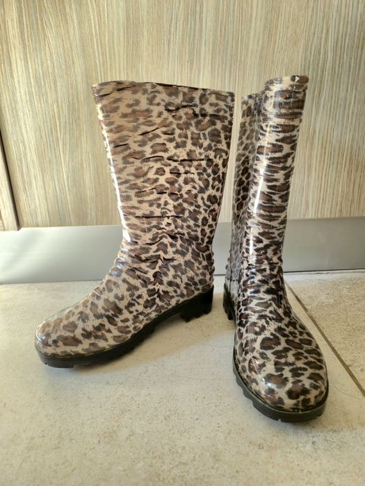 Cizme de cauciuc, leopard