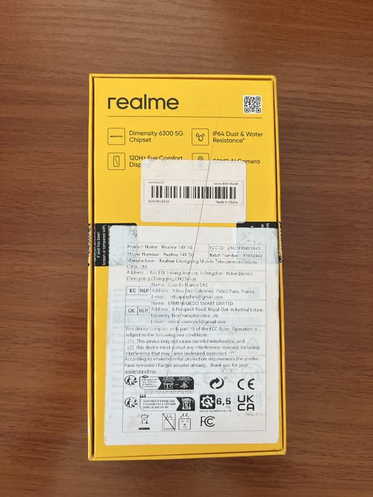 srochni yangi realme 14x 5g sotiladi