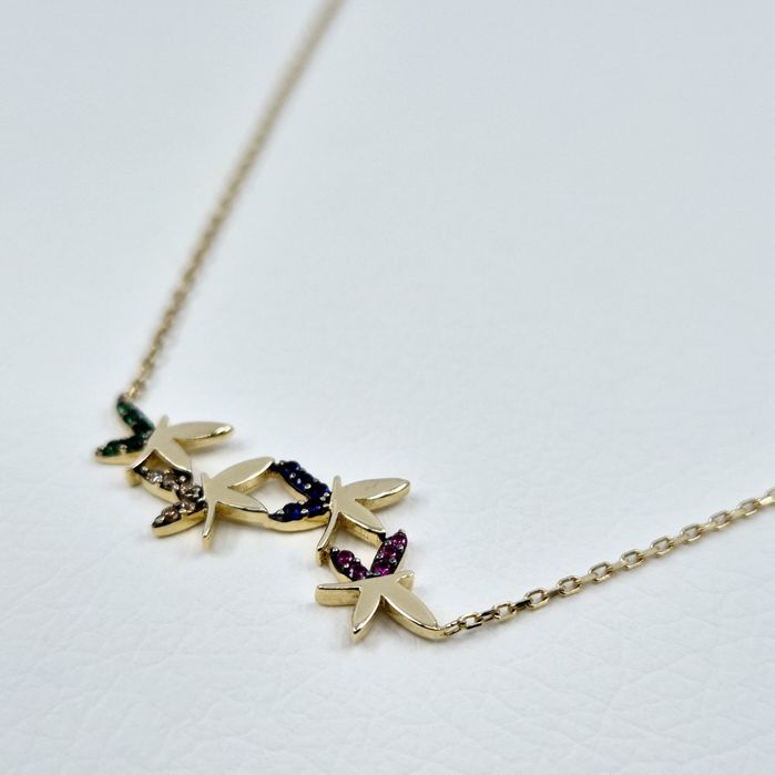 Lant cu pandantiv din aur de 14k, 3.06g | GlobalCash.ro #LU29288