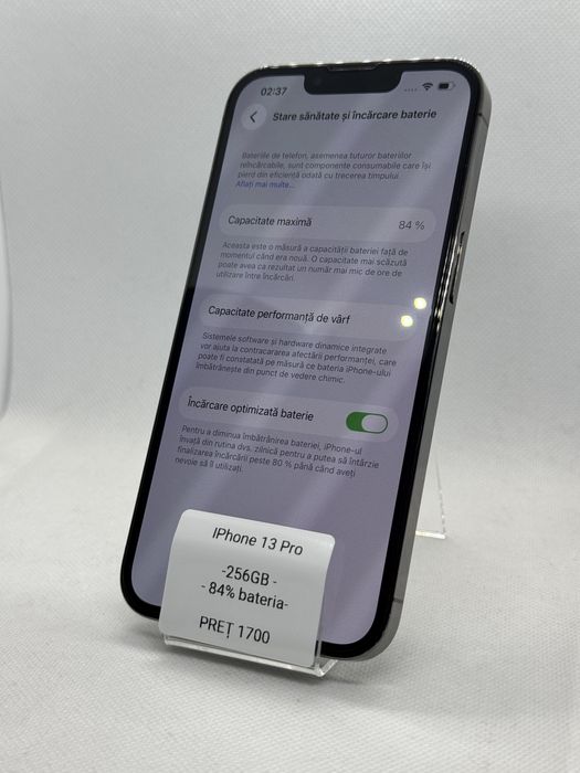 OFERTA! Magazin Vindem: iPhone 13 Pro, 256GB,  84% bateria