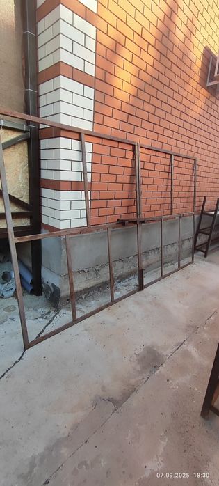 Ворота во двор, с профлистом.