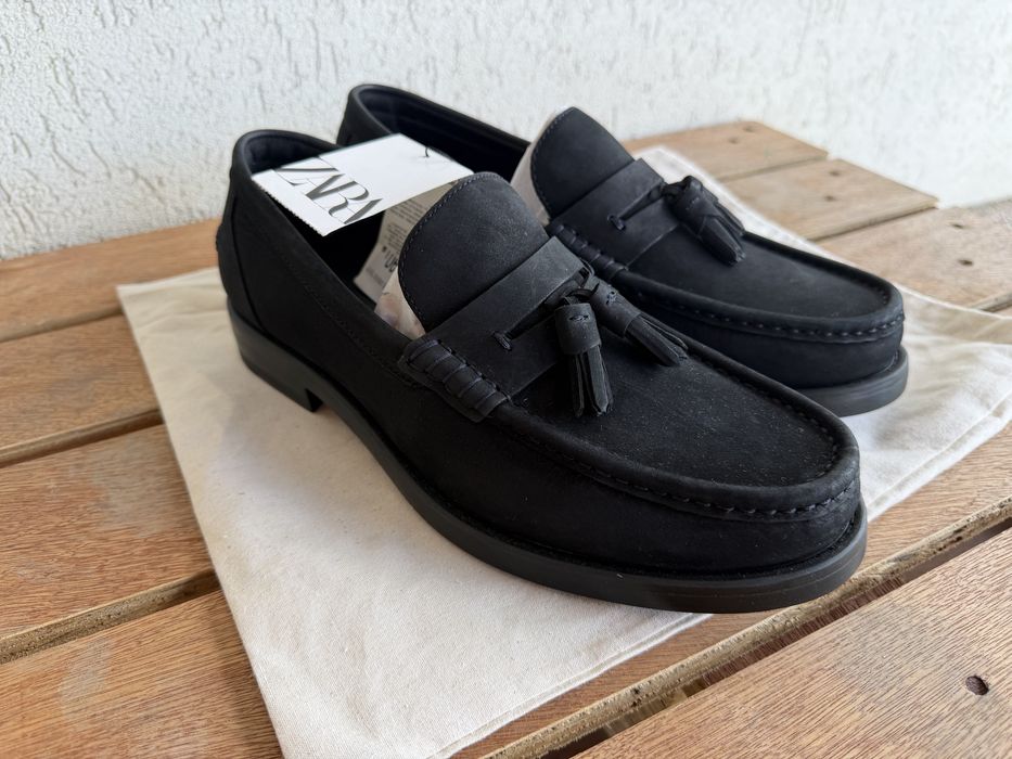 Loafers zara mango piele naturala