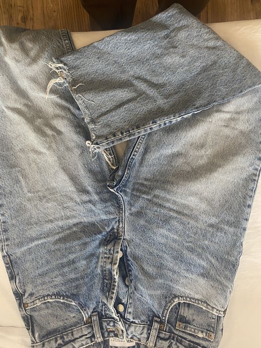 Сини дънки с висока талия Zara размер 38