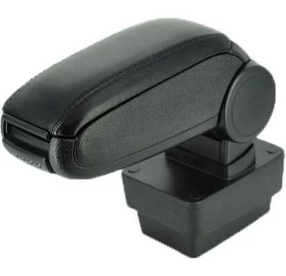 Cotiera auto Skoda Fabia III 2015->, negru, piele ecologica