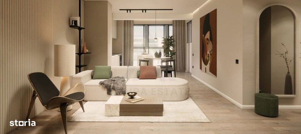 Apartament 3 camere 66 mp utili etaj 2 terasa 9 mp 2 băi zona Strand