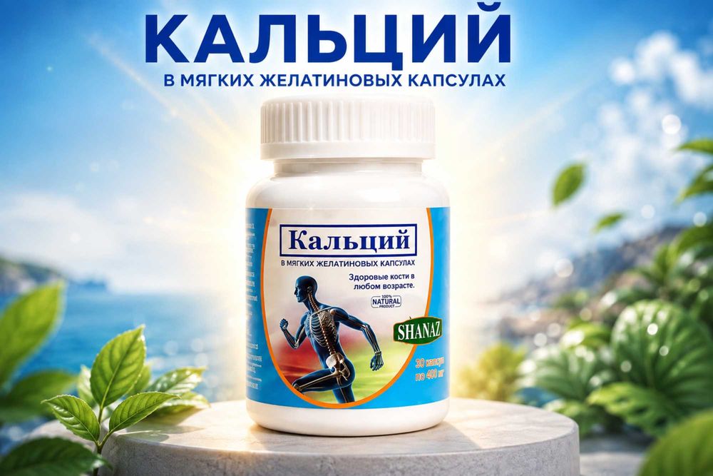Кальций — 30 капсул по 400 мг