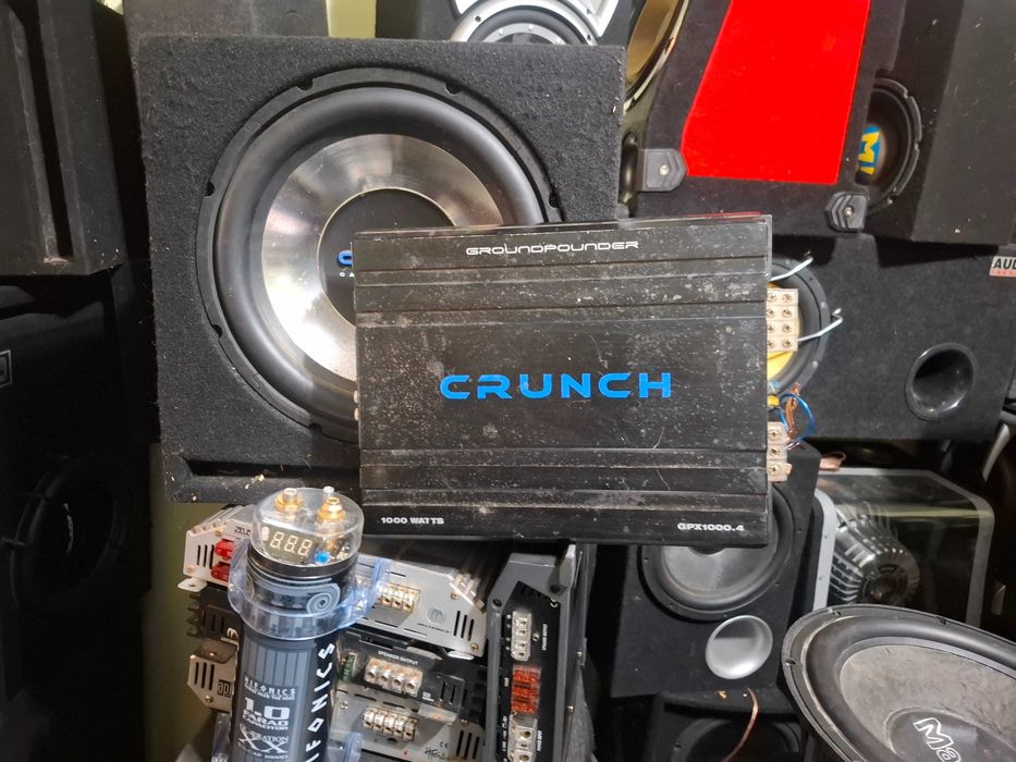 amplificator subwoofer auto crunch jbl 1000w