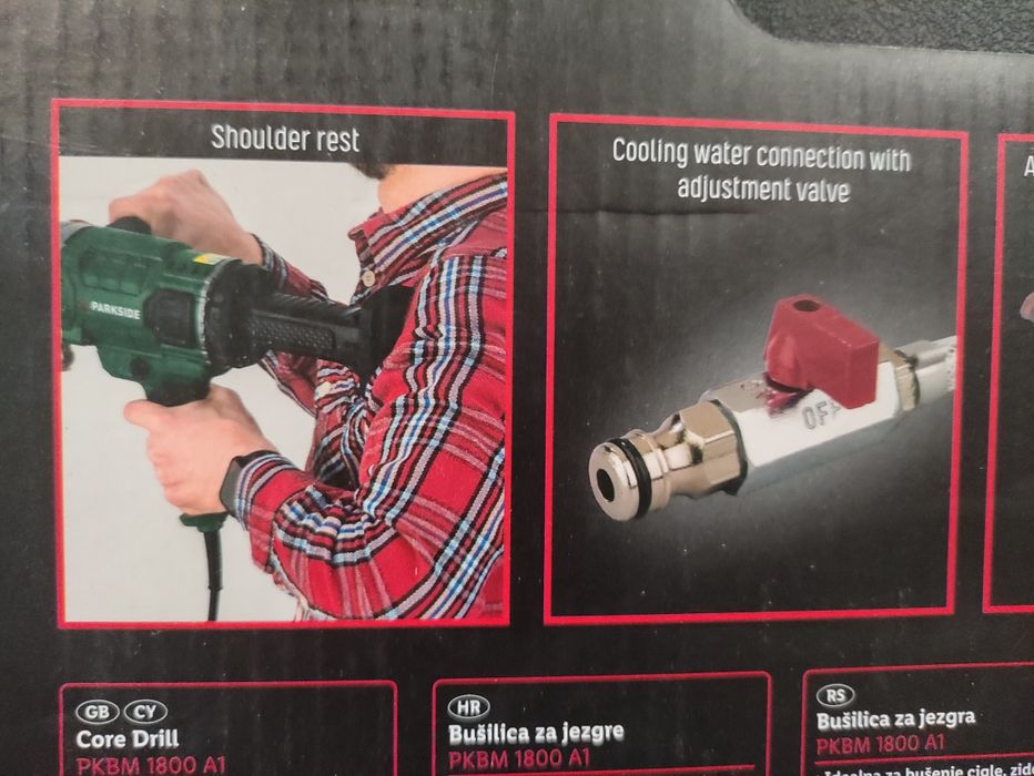 Masina de carotat Parkside carota pentru gauri ac hota