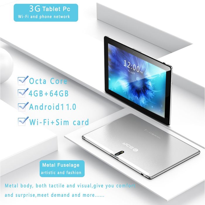 Tabletă BDF M107 - 10.1 inch, 4GB RAM, 64GB ROM, Dual SIM, WiFi - noua