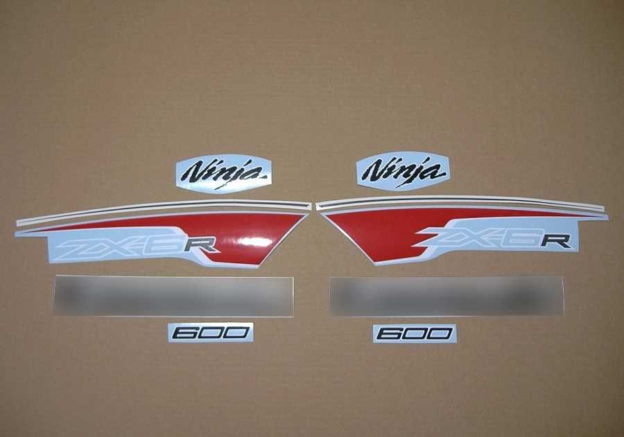 Стикери Kawasaki ZX-6R Ninja 2009-2012 кавазаки 636 зх6р лепенки zx6r