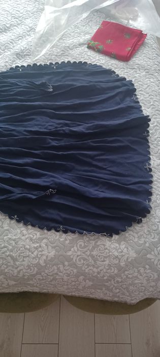 Zadie de par ,albastru cu flori taiate