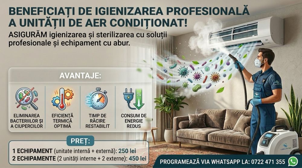 Montaj, service, mentenata si igienizare profesionala