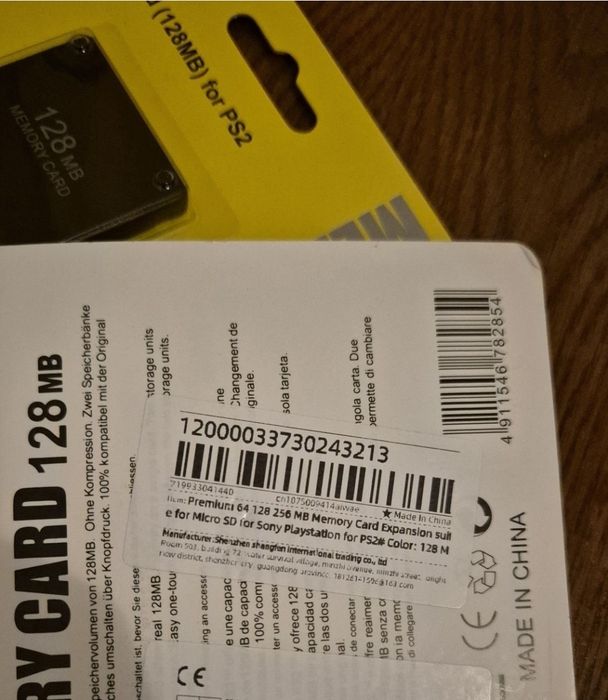 Carduri de memorie PS2 128 MB - Model HC2-10128 sigilate
Model HC2-10128
