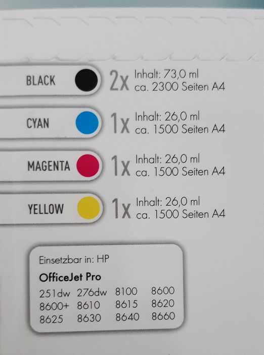 Комплект касети (мастилници) за цветен принтер НР