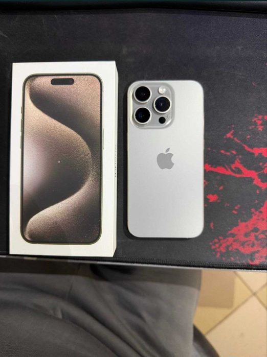 Смартфон iPhone 15 Pro natural titanium 256 ГБ