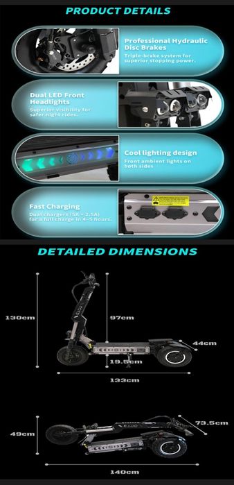 Trotineta electrica. premium T30 OOTD 46nm