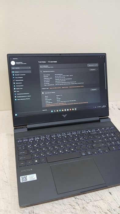 Victus V15 rtx3050
Intel core- i5 12450H 2.00 GHz
RAM: 16 Gb
SSD: 512