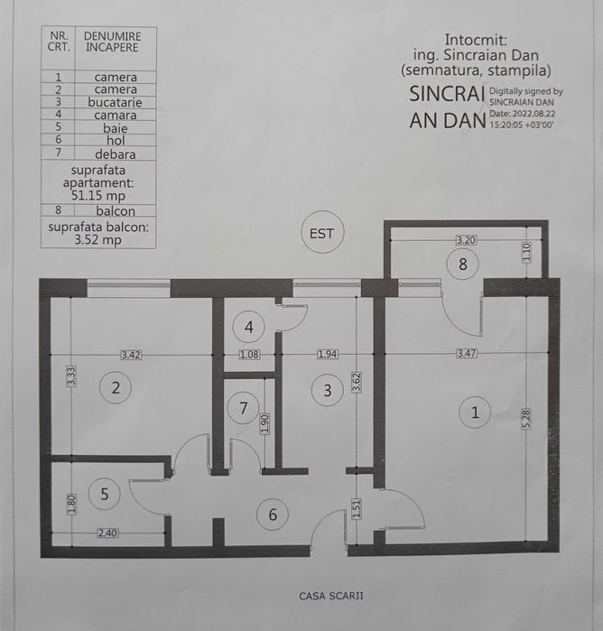 Apartament 2 camere, zona Tudor