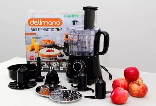 Мултифункционален блендер Delimano Multipractic 7в1, черен, 500W, 1.4л