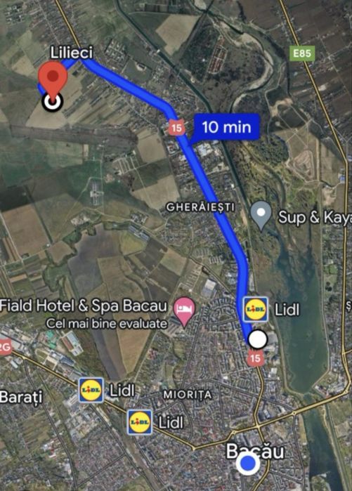 Teren Str. Prelungirea Crinului, intravilan  677mp + extravilan 5501mp