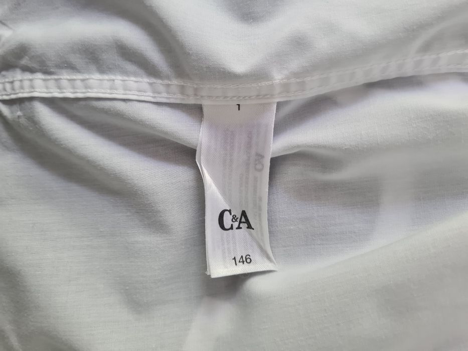 Camasa alba baiat 8-10 ani